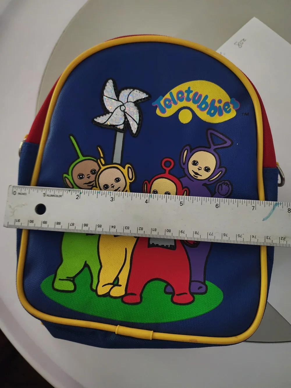 Teletubbies Kids Backpack - Blue with Yellow Trim